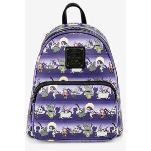 LoungeFly  The Nightmare Before Christmas Halloween Mini Backpack. Original NEW.